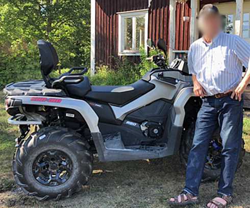 Grå Can Am Outlander 650 MAX PRO stulen i Hjulsjö öster om Hällefors